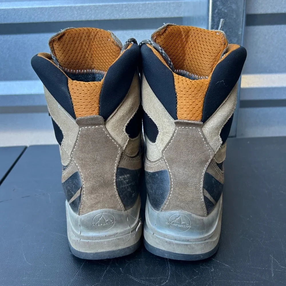 La Sportiva Gore-Tex Hiking Boots Mens‎ Size 8.5 Tan Black Made in Italy